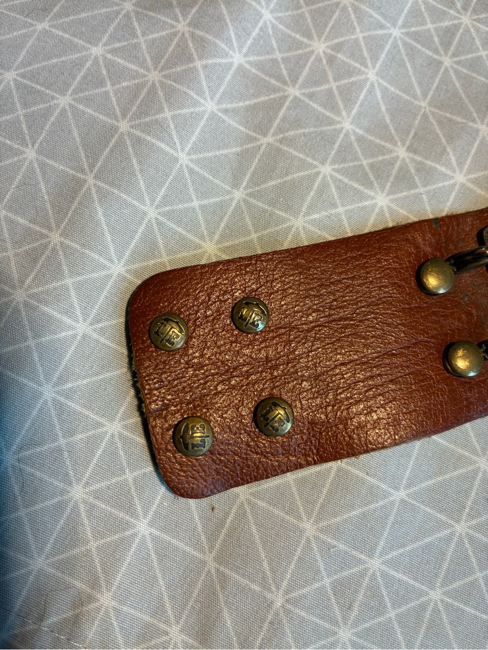 Lennie & Eva Do Not Be Afraid Leather Cuff Bracelet - Picture 3 of 5